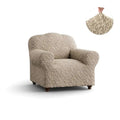 Beige Artistico Armchair  Slipcover, Jacquard 3D Collection