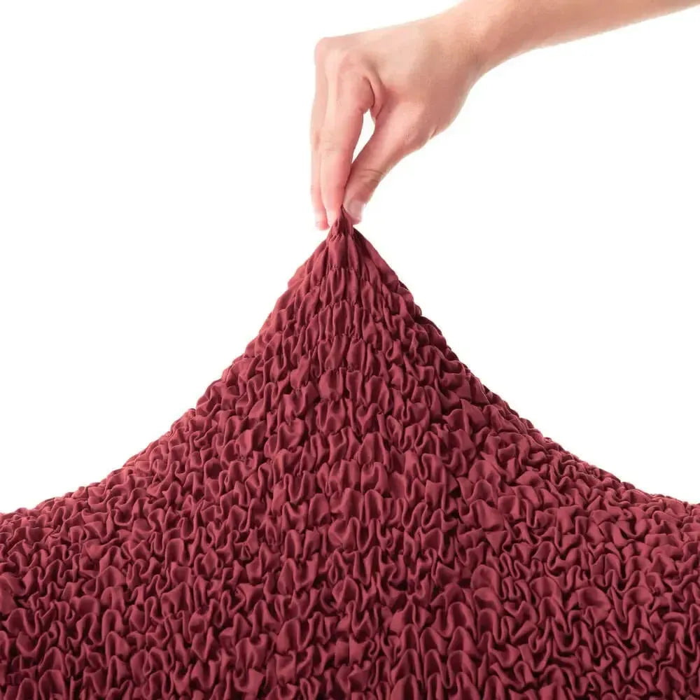 Burgundy Reclining Armchair Slipcover, Microfibra Collection
