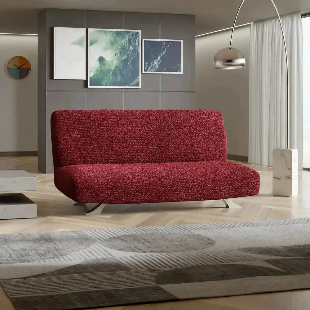 Burgundy Futon Slipcover, Microfibra Collection
