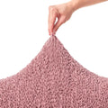 Coral Pink Pillow Slipcovers 2 Pcs Set (18x18 in),  Microfibra Collection