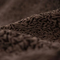 Dark Brown Barrel Chair Slipcover, Microfibra Collection