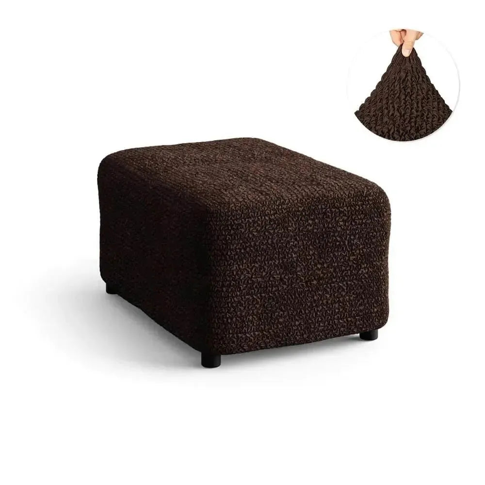 Dark Brown Ottoman Slipcover (Medium), Microfibra Collection
