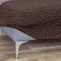 Brown Ottoman Slipcover (Medium), Mille Righe Collection