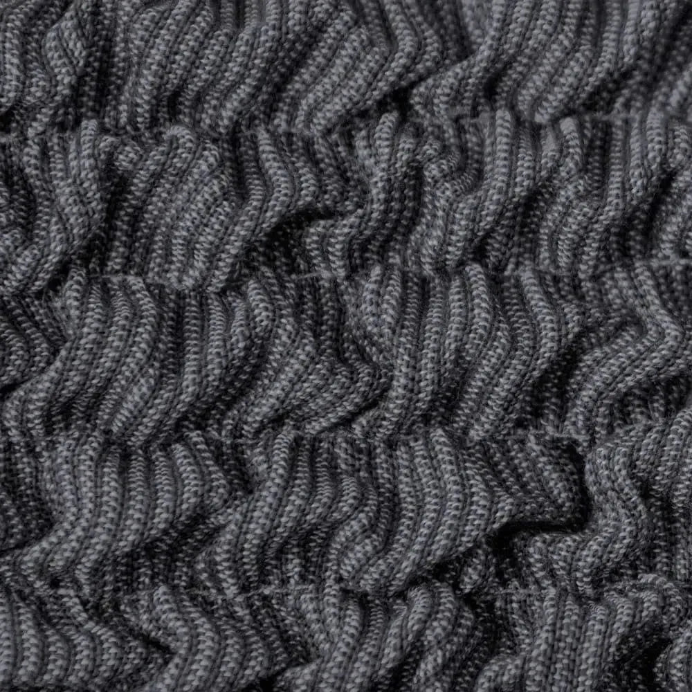 Dark Grey Armchair Slipcover, Mille Righe Collection