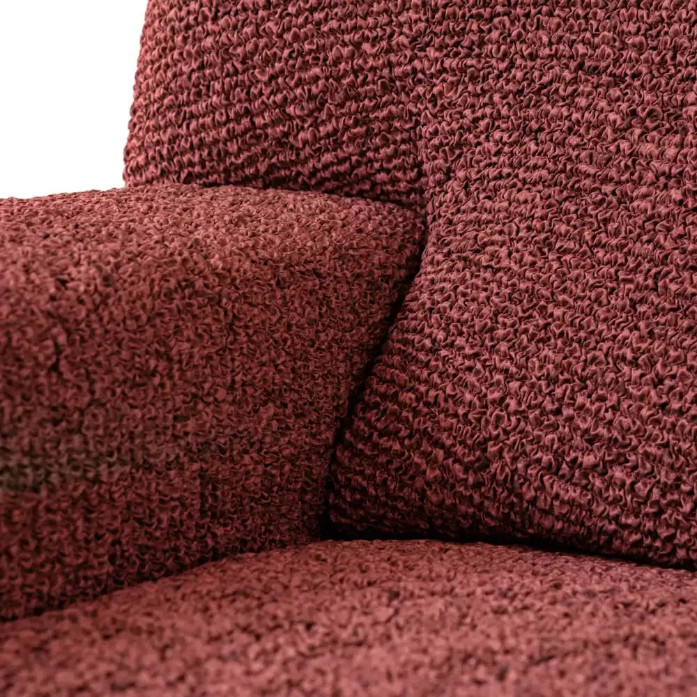 Vittoria Burgundy Chaise Lounge Slipcover, Microfibra Printed Collection
