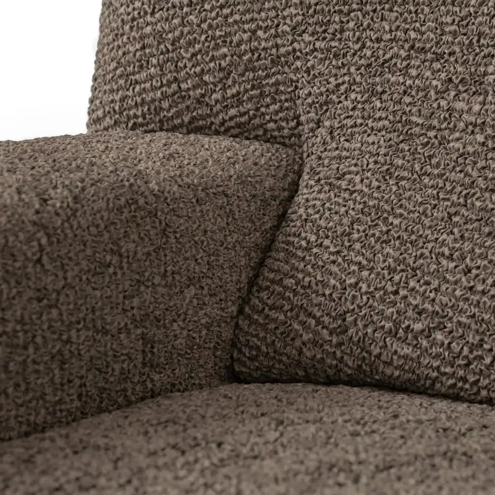 Vittoria Brown Chaise Lounge Slipcover, Microfibra Printed Collection