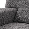 Vittoria Grey Chaise Lounge Slipcover, Microfibra Printed Collection