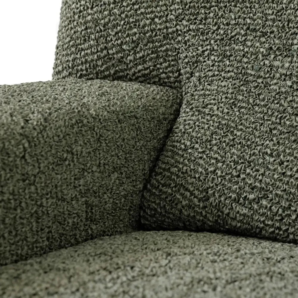 Mossy Grey Chaise Lounge Slipcover, Microfibra Printed Collection