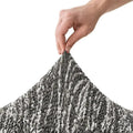 Universo Grey Chaise Lounge Slipcover, Microfibra Printed Collection