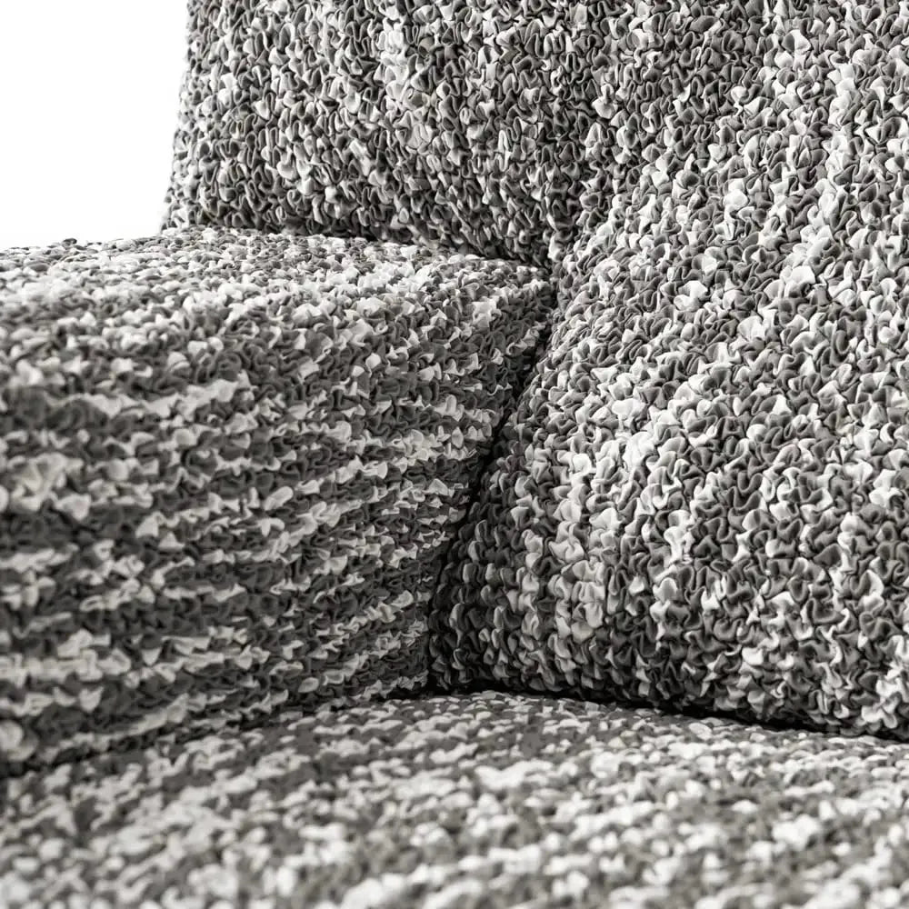 Universo Grey Chaise Lounge Slipcover, Microfibra Printed Collection