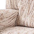 Universo Beige Chaise Lounge Slipcover, Microfibra Printed Collection