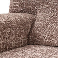 Graffio Taupe Reclining Armchair Slipcover, Microfibra Printed Collection