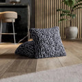 Grey Pillow Slipcovers 2 Pcs Set (18x18 in), Fuco Velvet Collection
