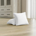 White Pillow Slipcovers 2 Pcs Set (18x18 in),  Velvet Collection