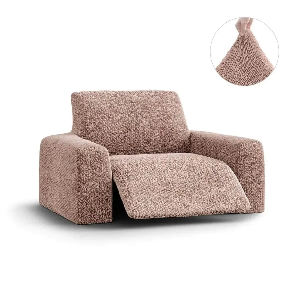 Bronze Reclining Armchair Slipcover, Velvet Collection