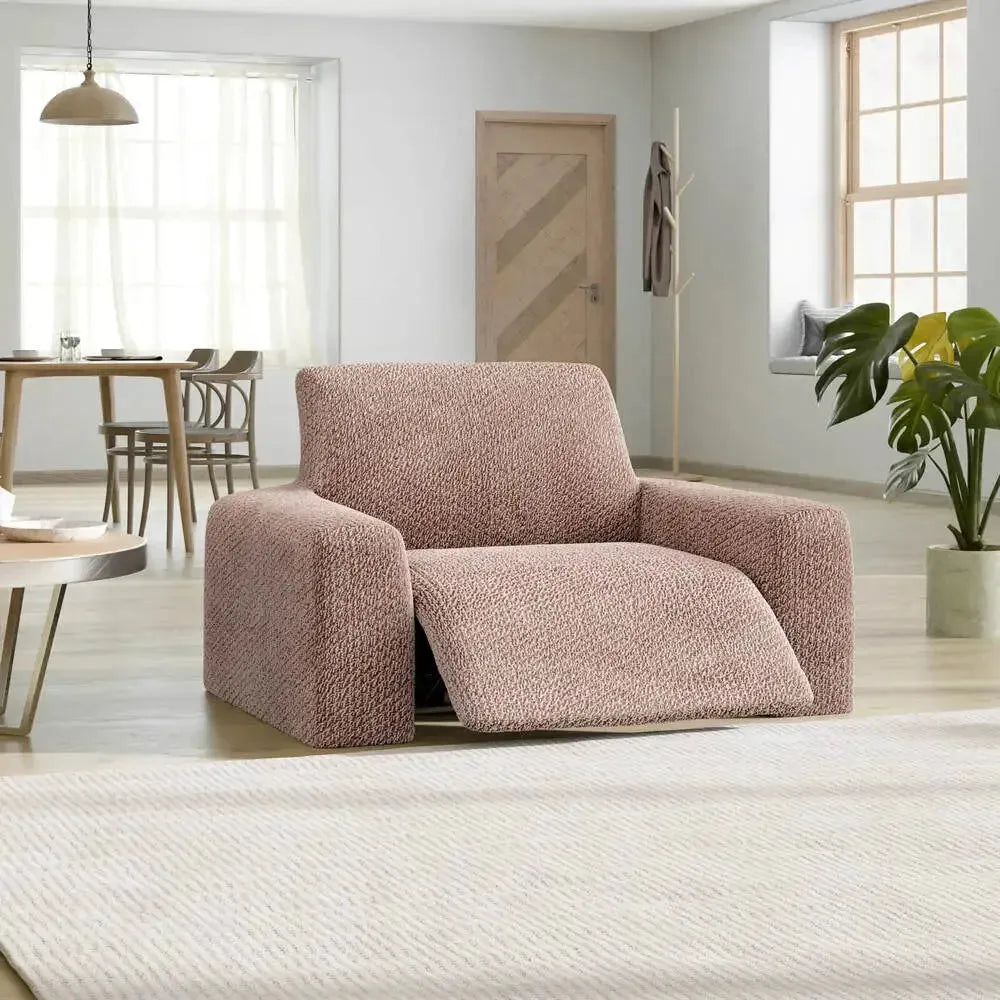 Bronze Reclining Armchair Slipcover, Velvet Collection