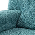 Teal Armchair Slipcover, Velvet Collection