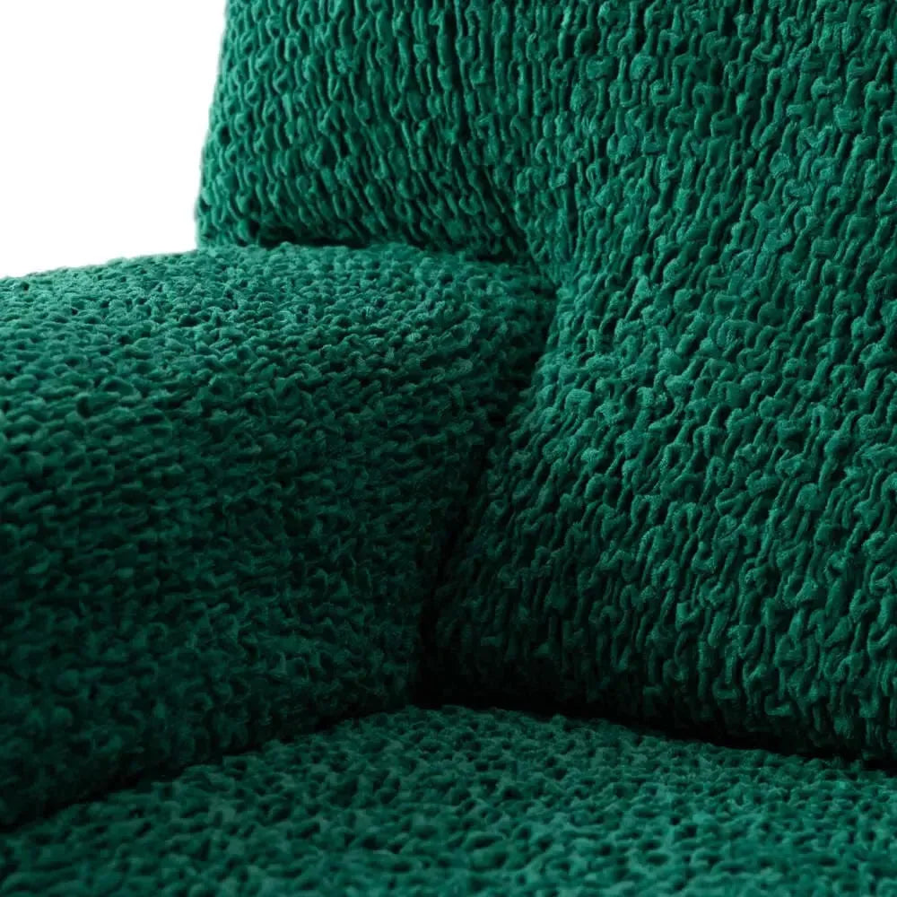 Emerald Green Loveseat 2 Seater Slipcover, Velvet Collection