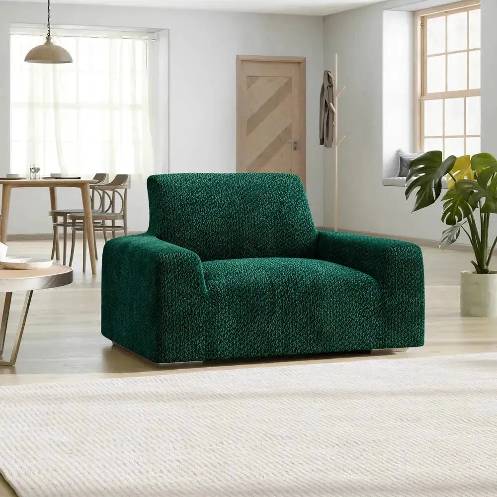 Emerald Green Armchair Slipcover, Velvet Collection