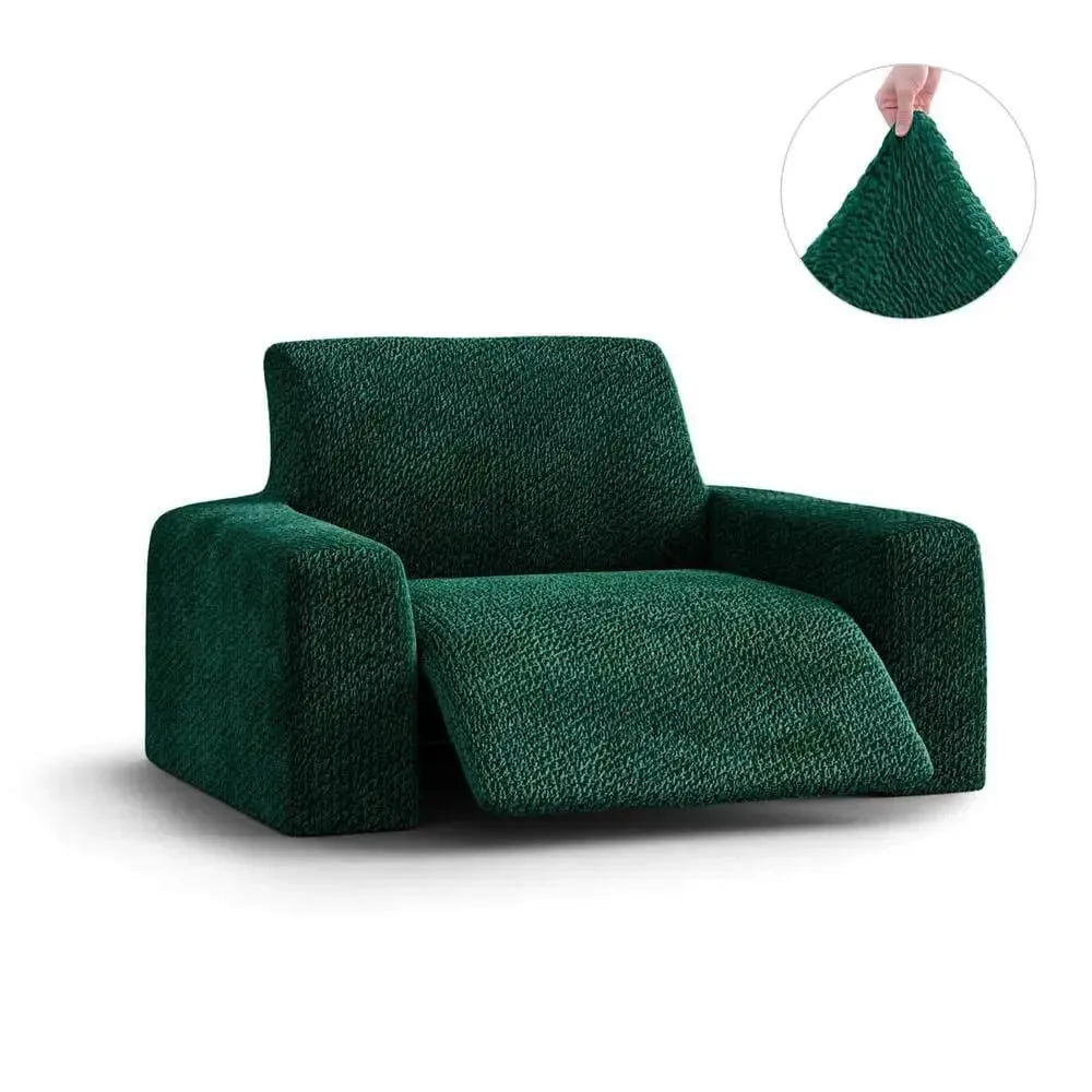 Emerald Green Reclining Armchair Slipcover, Velvet Collection