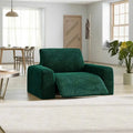 Emerald Green Reclining Armchair Slipcover, Velvet Collection