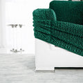 Emerald Green Chaise Lounge Slipcover, Velvet Collection