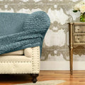 Teal Armchair Slipcover, Microfibra Collection