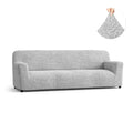 Light Grey Sofa 4 Seater Slipcover, Microfibra Collection