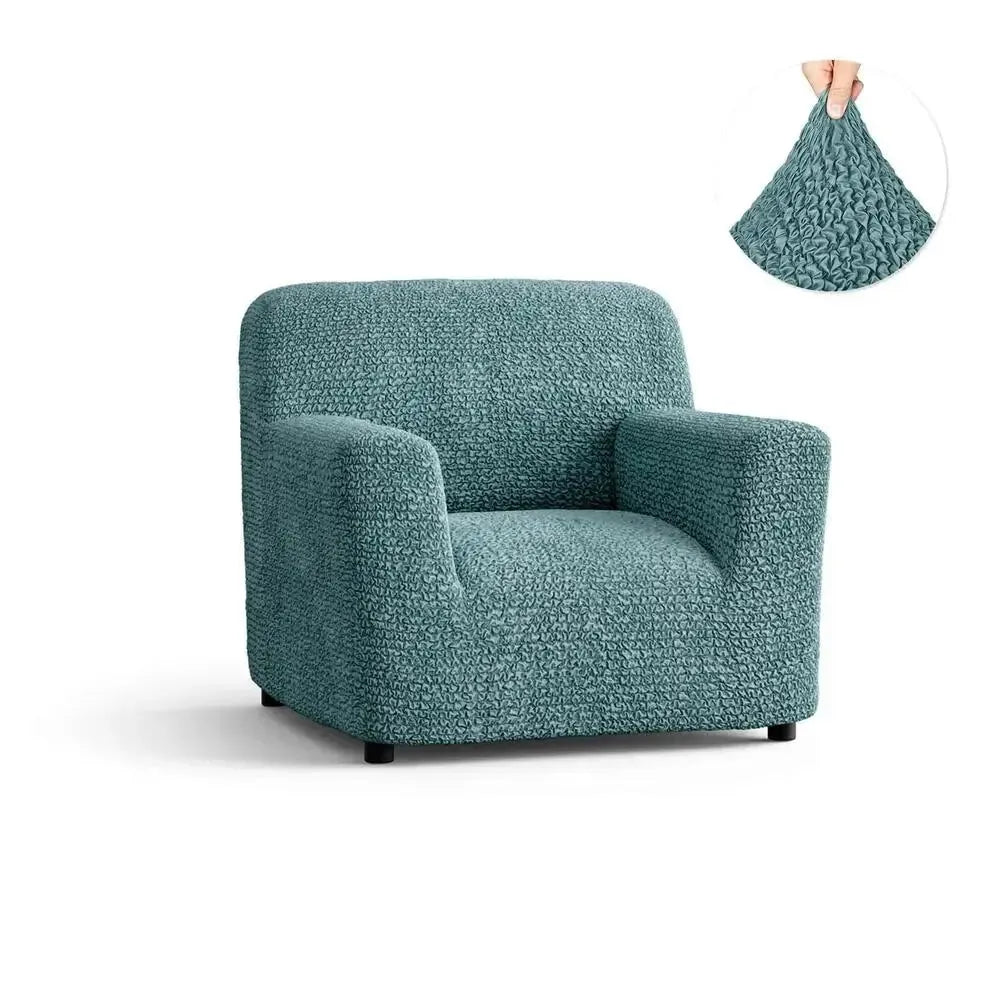 Teal Armchair Slipcover, Microfibra Collection