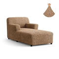 Tan Chaise Lounge Slipcover, Microfibra Collection