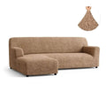 Tan L-Shaped Sofa Slipcover (Left Chaise), Microfibra Collection