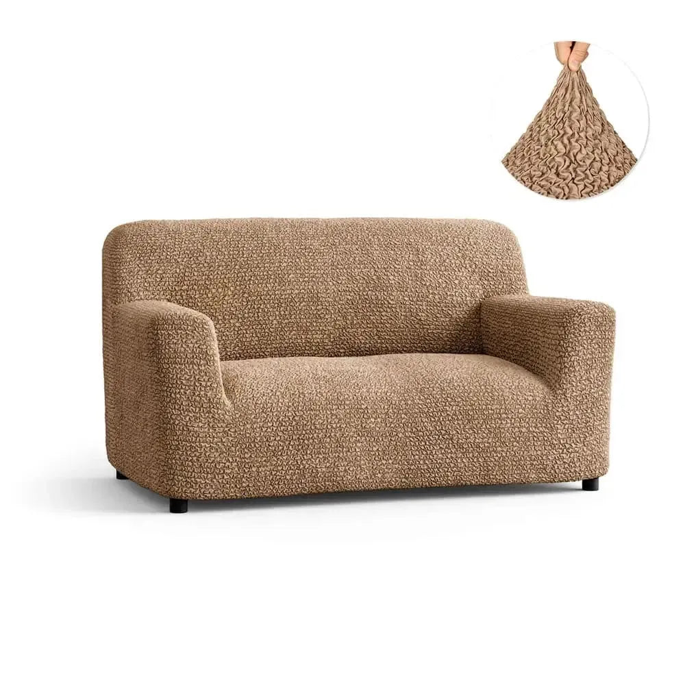 Tan Loveseat 2 Seater Slipcover, Microfibra Collection