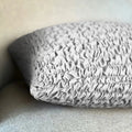 Light Grey Pillow Slipcovers 2 Pcs Set (18x18 in),  Microfibra Collection