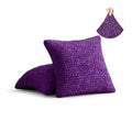 Purple Pillow Slipcovers 2 Pcs Set (18x18 in),  Microfibra Collection