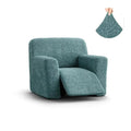 Teal Reclining Armchair Slipcover, Microfibra Collection