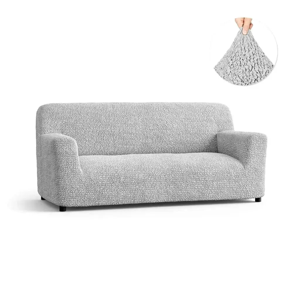 Light Grey Sofa 3 Seater Slipcover, Microfibra Collection