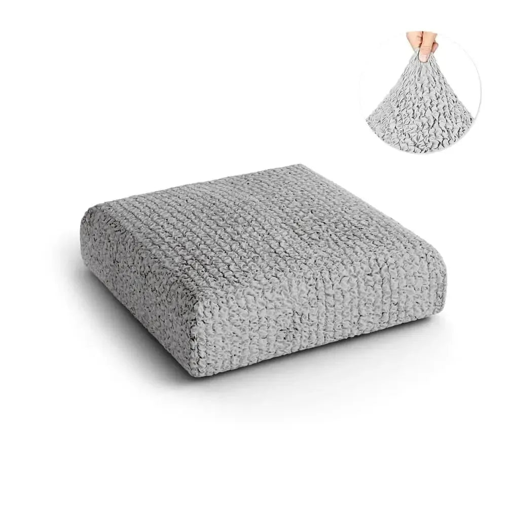 Light Grey Seat Cushion Cover, Microfibra Collection