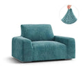 Teal Armchair Slipcover, Velvet Collection