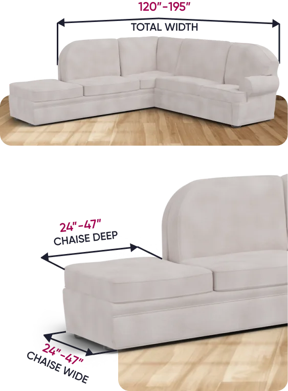 Sectional Couch Dimensions | Measure a Sectional Sofa