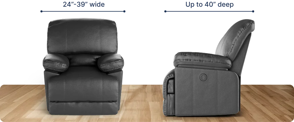 How to Measure a Recliner | Recliner Sofa and Chair Dimensions