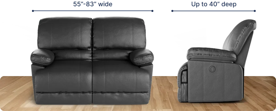 How to Measure a Recliner | Recliner Sofa and Chair Dimensions